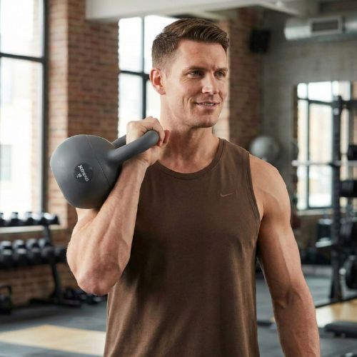 Kettlebell SOFT XTREXO 10 kg šedý