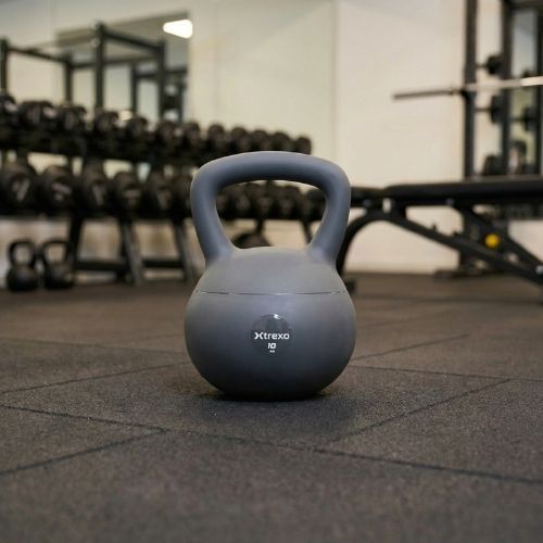 Mäkký kettlebell XTREXO 10 kg grey