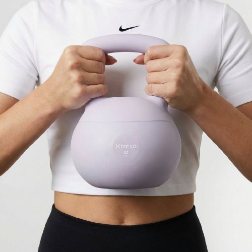 Mäkký kettlebell XTREXO 10 kg purple