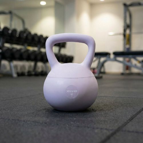 Mäkký kettlebell XTREXO 10 kg purple