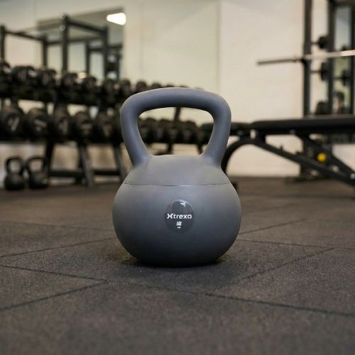 Kettlebell SOFT XTREXO 12 kg šedý