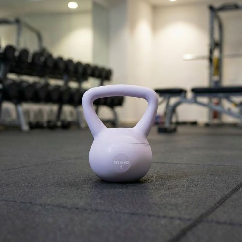 Mäkký kettlebell XTREXO 4 kg purple