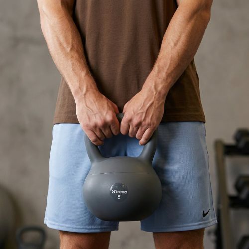 Mäkký kettlebell XTREXO 4 kg grey