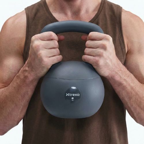 Mäkký kettlebell XTREXO 8 kg grey
