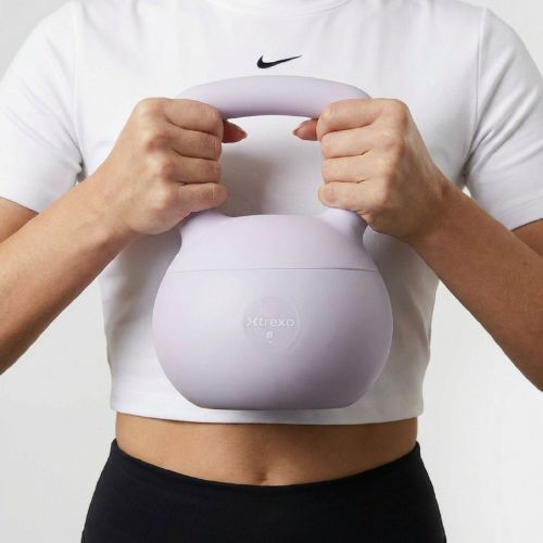 Mäkký kettlebell XTREXO 8 kg purple