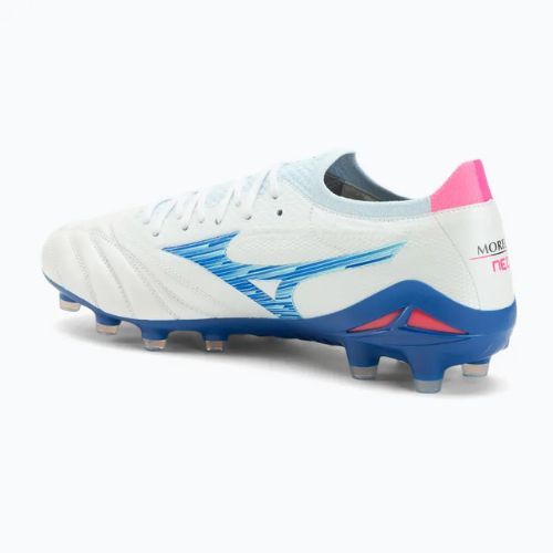 Pánske futbalové kopačky Mizuno Morelia Neo IV β Japan Fg white/tanager turquoise/pink tetra