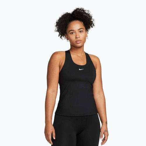 Dámske tričko Nike Swoosh Medium Support Bra black/black/white