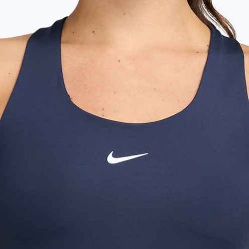 Dámske tričko Nike Swoosh Medium Support Bra midnight navy/white