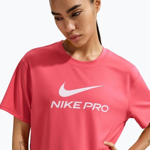Dámske tréningové tričko Nike Pro Dri-Fit Loose sea coral/white