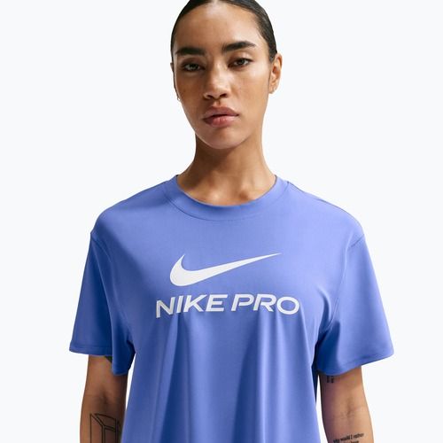 Dámske tréningové tričko Nike Pro Dri-Fit Loose sapphire/white