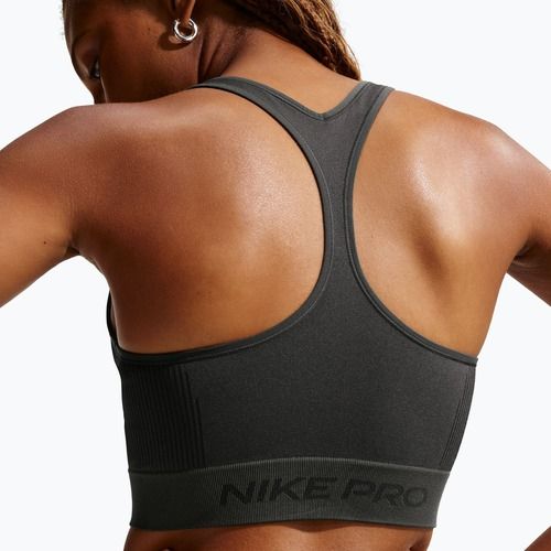 Dámske tričko Nike Pro Seamless Dri-Fit Cropped dark