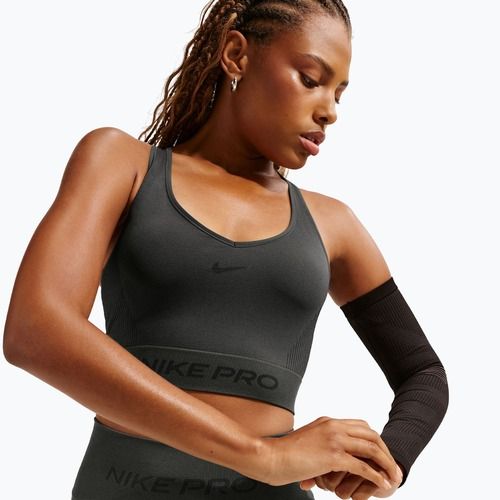 Dámske tričko Nike Pro Seamless Dri-Fit Cropped dark