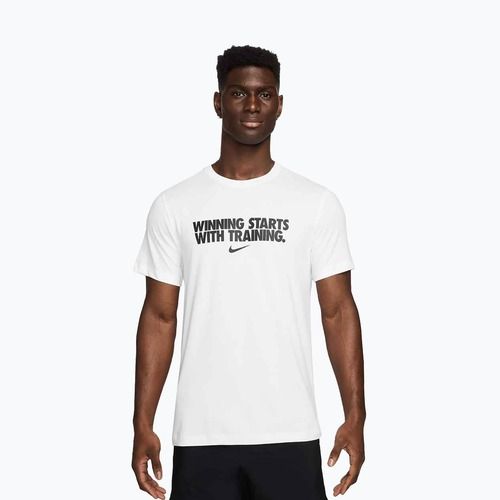 Pánske tričko Nike Dri-Fit Winning white/black