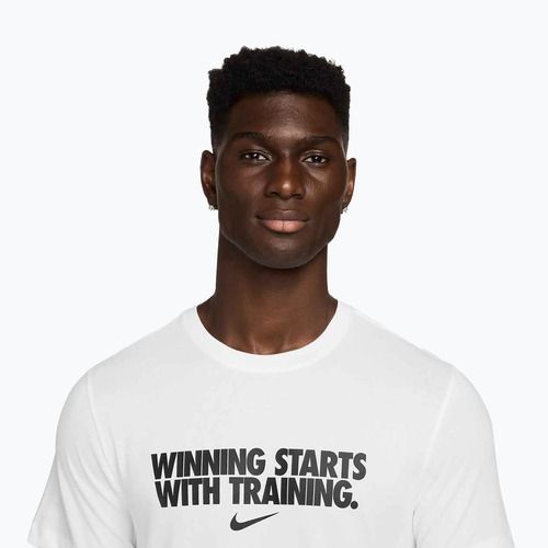 Pánske tričko Nike Dri-Fit Winning white/black