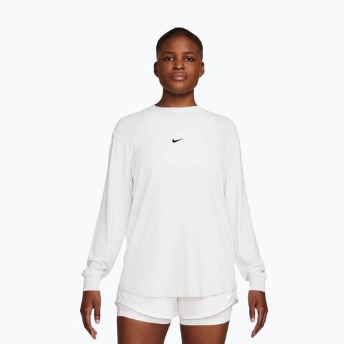 Dámske tréningové tričko longsleeve Nike One Relaxed Dri-Fit white/black