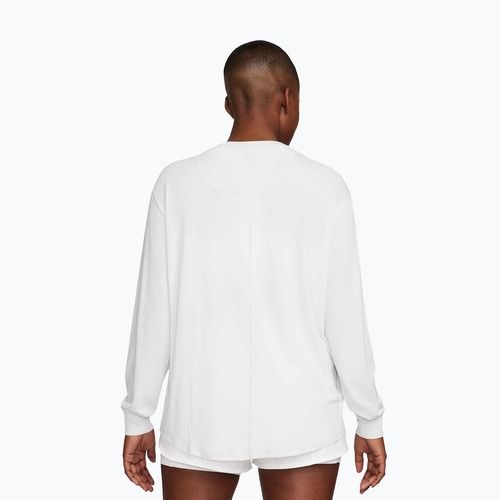 Dámske tréningové tričko longsleeve Nike One Relaxed Dri-Fit white/black