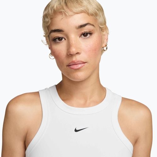Dámske tričko Nike One Fitted Dri-Fit Cropped Tank thunder white/black