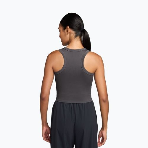 Dámske tričko Nike One Fitted Dri-Fit Cropped Tank thunder grey/white