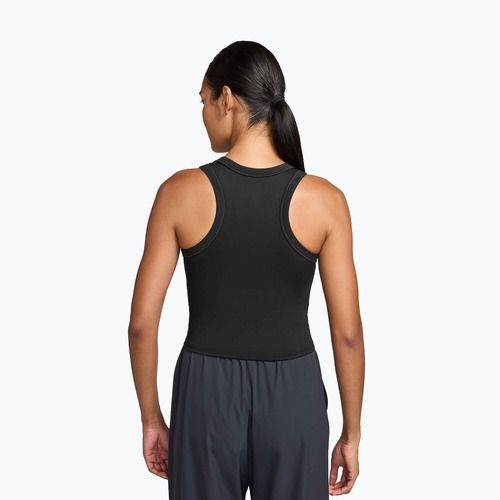 Dámske tričko Nike One Fitted Dri-Fit Cropped Tank thunder black/white