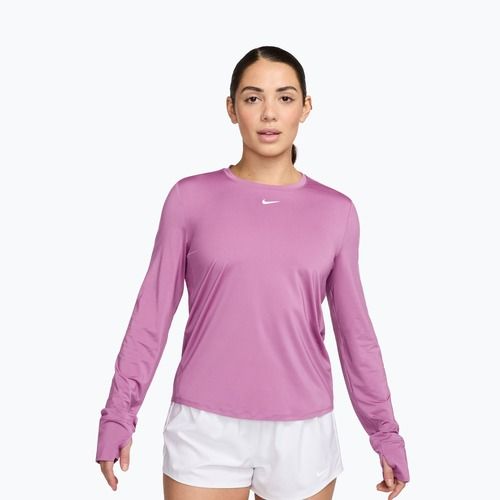 Tréningové tričko longsleeve Nike One Classic Dri-Fit light magenta/white