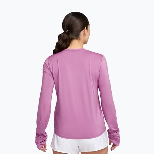Tréningové tričko longsleeve Nike One Classic Dri-Fit light magenta/white