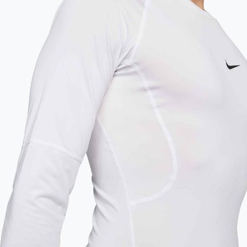 Pánske tréningové tričko longsleeve Nike Pro Dri-Fit Tight Fitness white/black