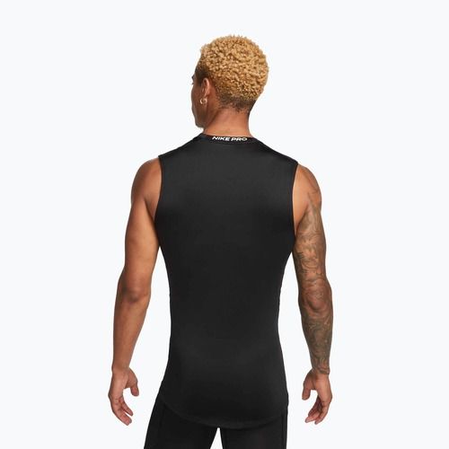 Pánske tričko Nike Pro Dri-Fit Tight bez rukávov fitness black/white
