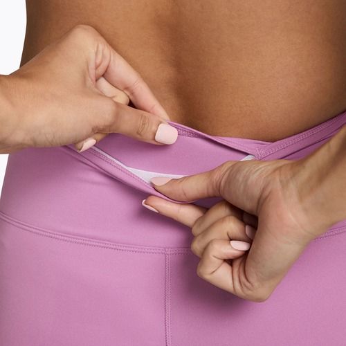 Dámske šortky Nike One High-Waisted Biker 5" light magenta/white