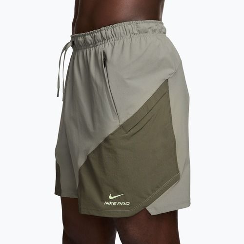 Pánske šortky Nike Pro Training Dri-Fit 6" light army/medium olive/light liquid lime