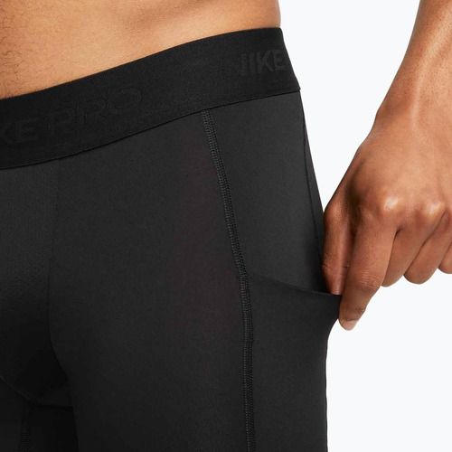 Pánske tréningové šortky Nike Pro Dri-Fit Fitness Long black/white