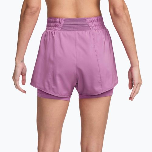 Dámske šortky Nike One Dri-Fit High-Waisted 3" 2In1 light magenta/white