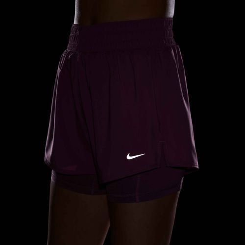 Dámske šortky Nike One Dri-Fit High-Waisted 3" 2In1 light magenta/white