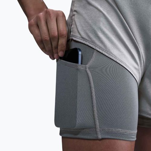 Dámske šortky Nike One Dri-Fit High-Waisted 3" 2In1 smoke grey/heather