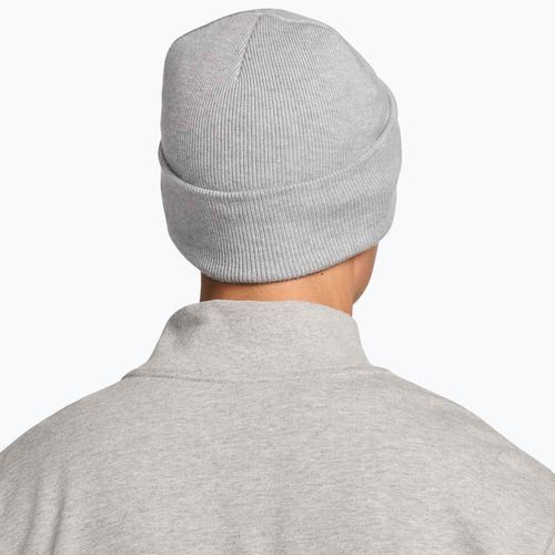 Zimná čiapka Nike Peak Swoosh Beanie dark grey heather/white