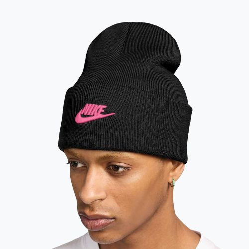 Zimná čiapka Nike Peak Futura Beanie black/pinksicle