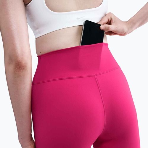 Dámske legíny Nike One Seamless Front rush pink/white
