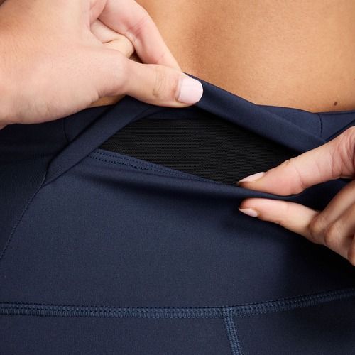 Dámske bežecké legíny Nike Tempo High-Waisted 7/8 midnight navy