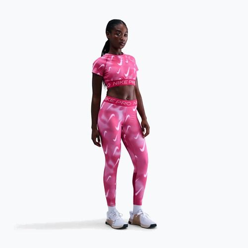 Dámske tréningové legíny Nike Pro Mid-Rise 7/8 rush pink/pink foam/white