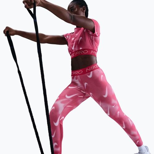 Dámske tréningové legíny Nike Pro Mid-Rise 7/8 rush pink/pink foam/white