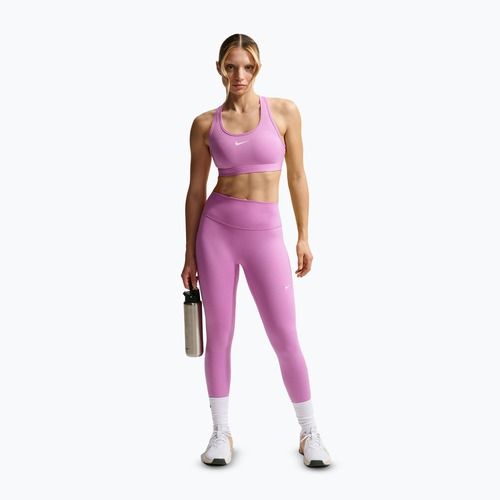 Dámske legíny Nike One Seamless Front High-Waisted light magenta/white
