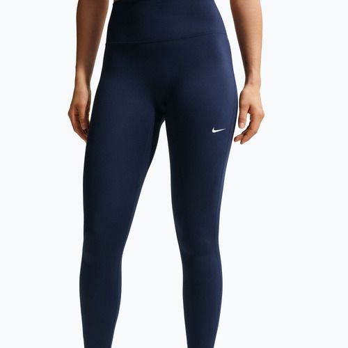 Dámske legíny Nike One Seamless Front High-Waisted midnight navy/white