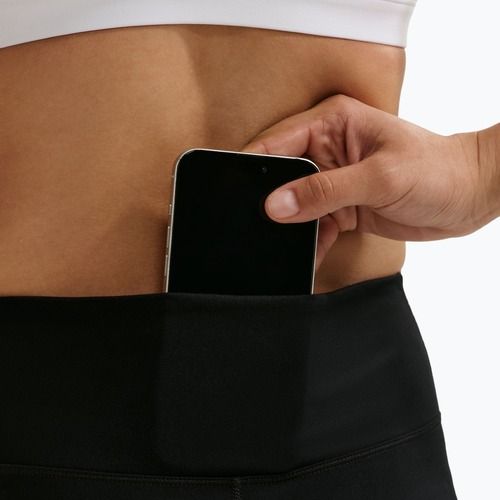 Dámske legíny Nike One Seamless Front High-Waisted black/white