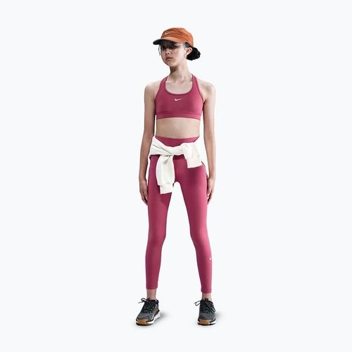 Detské legíny Nike One Dri-Fit High-Waisted sweet beet/white