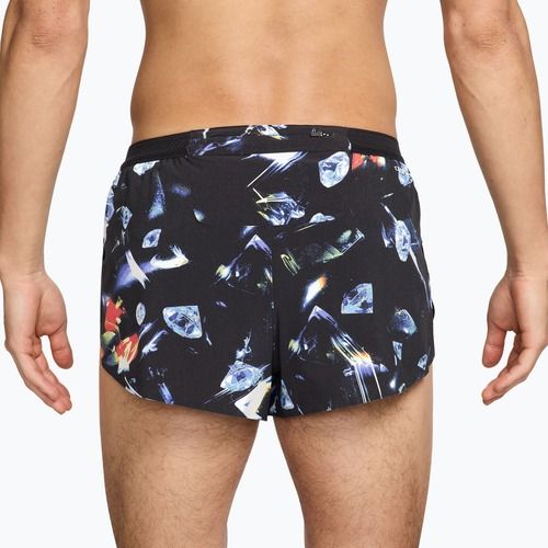 Pánske bežecké šortky Nike AeroSwift Dri-Fit ADV Brief Lined 2" black/laser orange