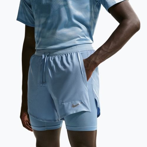 Pánske bežecké šortky Nike Stride Dri-Fit Hybrid 5" work blue