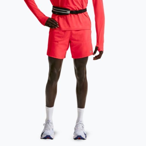 Pánske bežecké šortky Nike Stride Dri-Fit Brief-Lined 7" light crimson