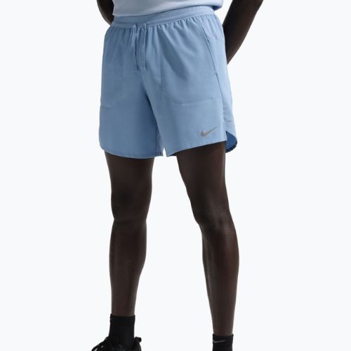 Pánske bežecké šortky Nike Stride Dri-Fit Brief-Lined 7" work blue