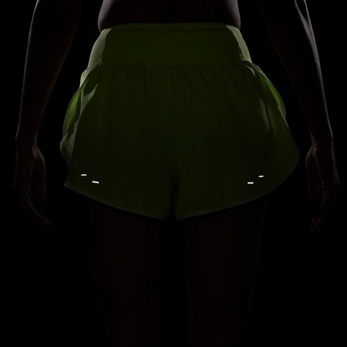 Dámske bežecké šortky Nike Tempo Swoosh Dri-Fit Mid-Rise Brief-Lined light lemon twist/white