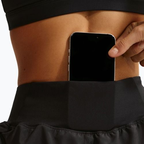 Dámske bežecké šortky Nike Tempo Swoosh Dri-Fit Mid-Rise Brief-Lined black/white