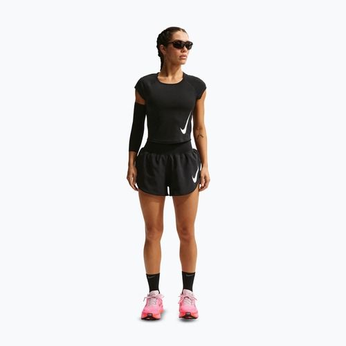 Dámske bežecké šortky Nike Tempo Swoosh Dri-Fit Mid-Rise Brief-Lined black/white